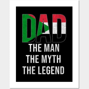 Sudanese Dad The Man The Myth The Legend - Gift for Sudanese Dad With Roots From Sudanese Posters and Art